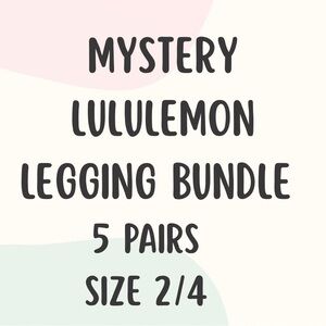 Mystery Lululemon Pant Sale FIVE Pairs